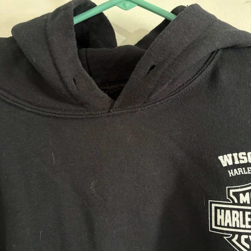 Harley-Davidson Men's Lightning Crest Pullover Hooded Sweatshirt - Picture 8 of 10